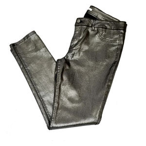 NWOT Bar III Silver Metallic Jeans
